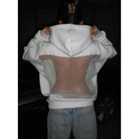 Women's Hooded Sportswear Casual Long Sleeved Shirt (Option: White-S)
