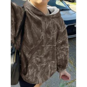 Hoodie Hot Sale Long Sleeve Jungle Maple Leaf Branches (Option: Color 4-XS)